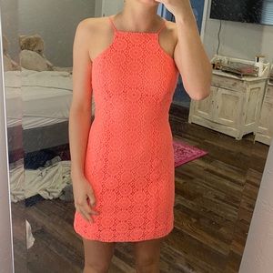 Lily Pulitzer Pink/Coral Eyelet Dress